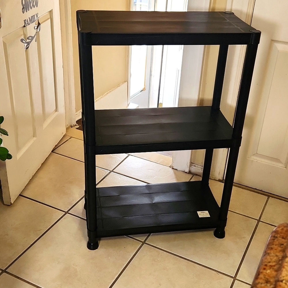 Black Three-Tier Shelf
